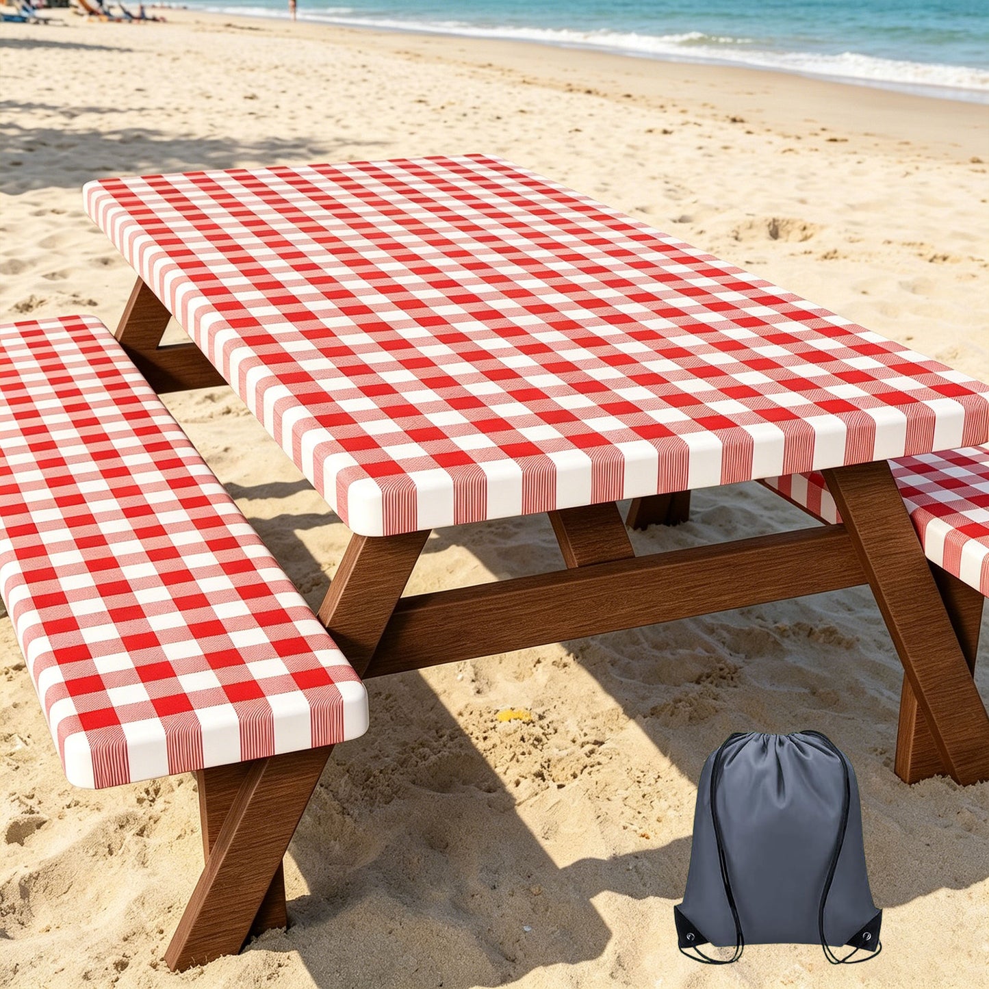 Waterproof Picnic Table Cover Set for Outdoor Dining