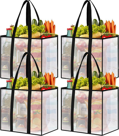 4 Pack 33L Reusable Grocery Bags